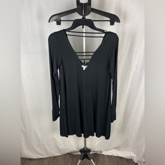 BP. Black Longsleeve Casual Mini Dress Size XS (0-2)NWOT - Picture 4 of 10